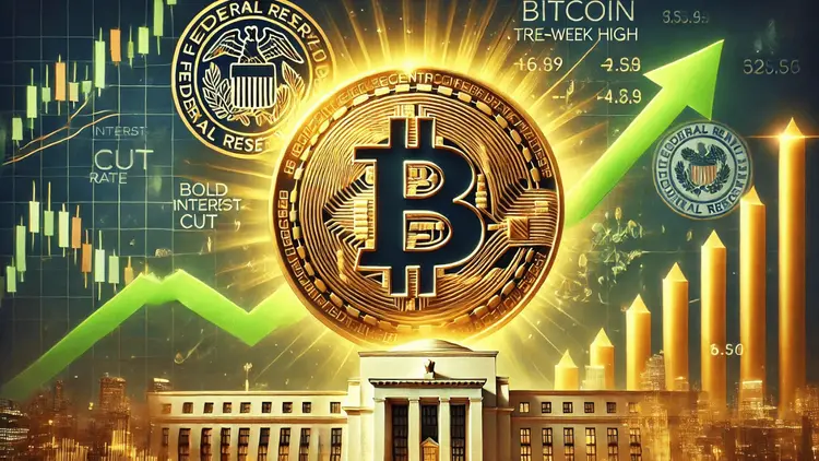 Bitcoin Surges to Three-Week High After Fed's Bold Interest-Rate Cut
