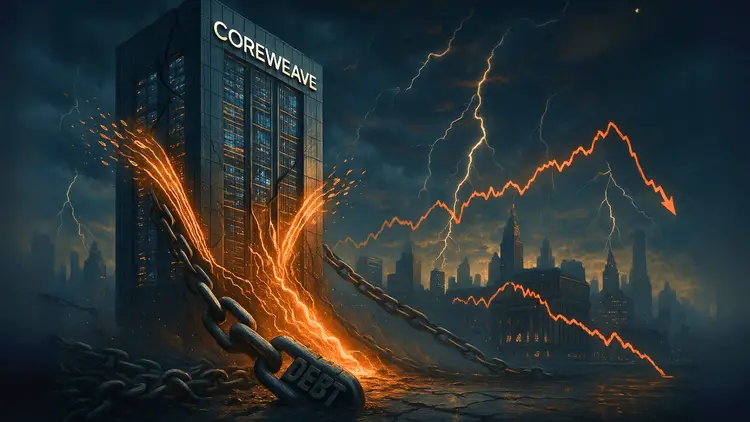 CoreWeave Stock Craters Amid Mounting Debt Pressures