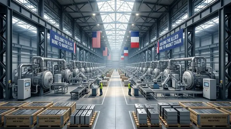 USA Rare Earth Expands French Footprint to Build Allied Mine-to-Magnet Chain