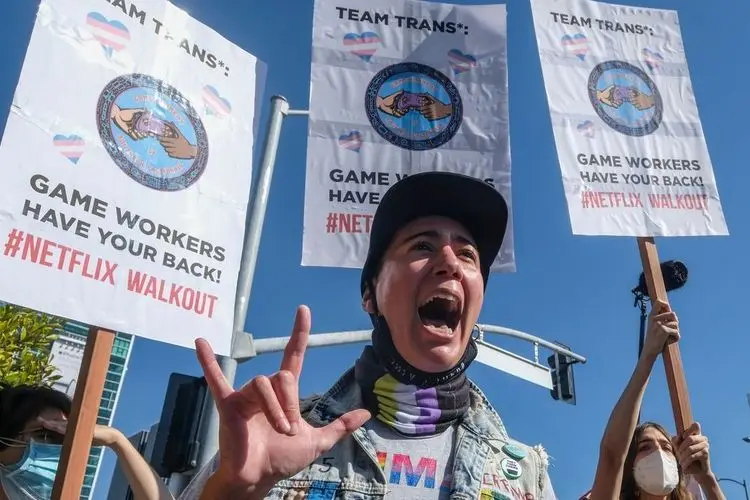 Netflix employees go out of work